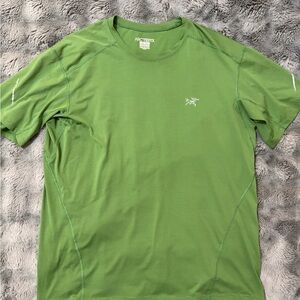 Arc’Teryx Accelerator SS Crew Sport Shirt UPF Vert Green Men's US XL